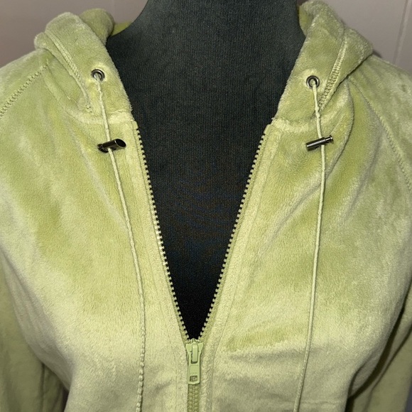 Kristen Blake • Green Thick Fleece Hooded Jacket - Picture 5 of 11